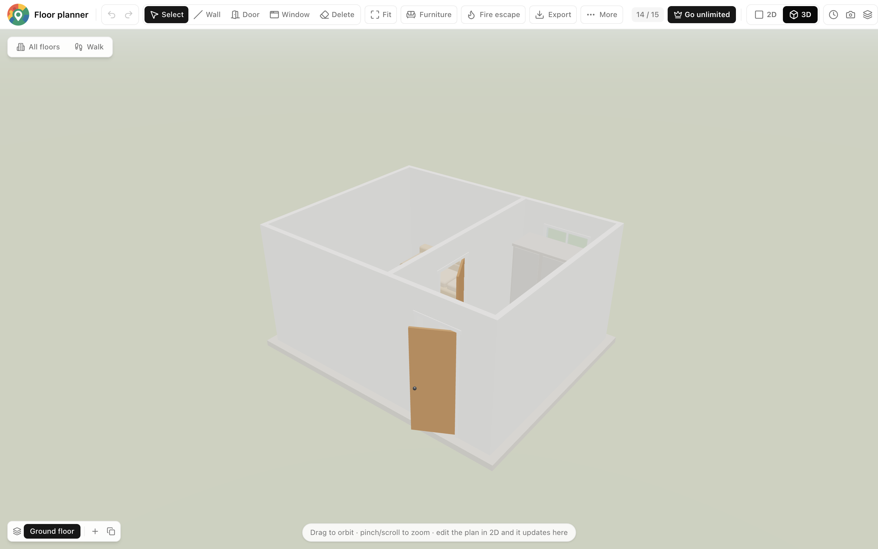 Floor planner — Instant 3D